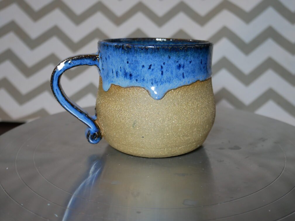 rustic blu mug