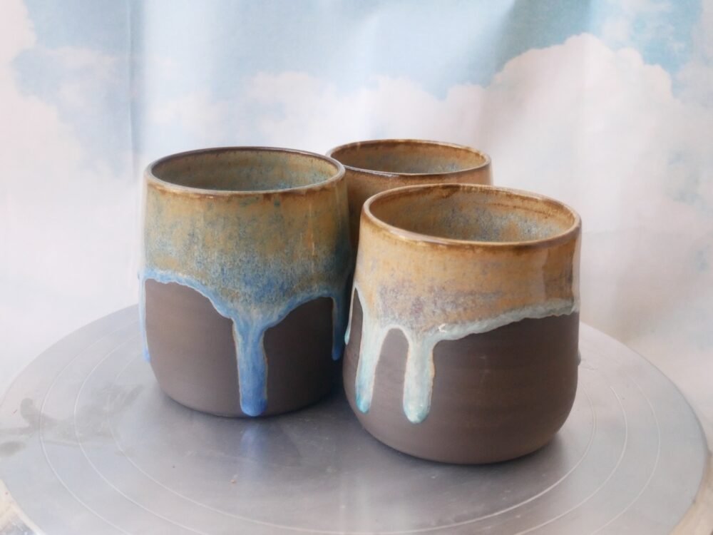 cup drip blue